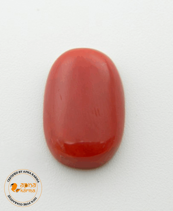 9.39 Carat Natural Coral (Moonga) Gemstone